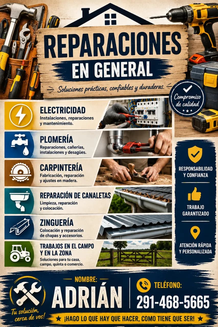Adrian, Carpinteria y trabajos en gral. — foto 2