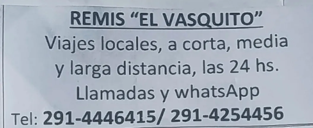 Remís "El Vasquito"